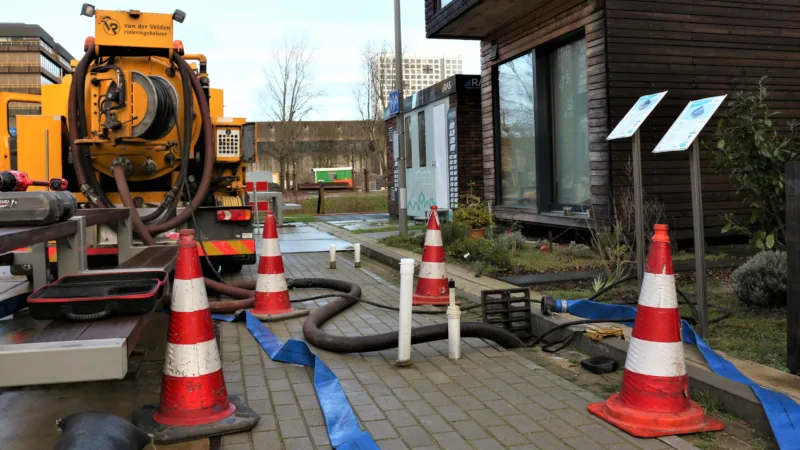 Green Village tevreden met ondergronds regenwaterbuffering en -zuiveringssysteem.